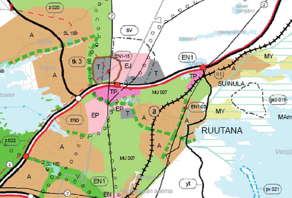 Kangasalan unta Teninen esus Kaavoitus R U U TA N A N O S AY L E I S K AA A Suunnitelma toteuttaa maauntaaavassa olevat maanäyttö- ja suojelutavoitteet.