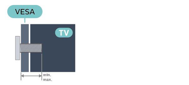 43PUx6162 VESA MIS-F 200x200, M6 (vähintään 10 mm, enintään 14 mm) 49PUx6162 VESA MIS-F 200x200, M6 (vähintään 10 mm, enintään 14 mm) 50PUx6162 VESA MIS-F 200x200, M6 (vähintään 10 mm, enintään 14