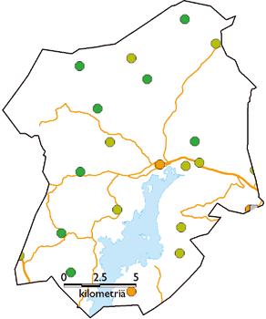 6.18 Pohja Pojo Typenoksidit Hiukkaset Rikkidioksidi Hiilimonoksidi VOC-yhdisteet t % t % t % t % t % Energiantuotanto 2 4 1 12 11 67 Autoliikenne 40 75 2 21 0,1 0,4 207 100 26 50 Pienpoltto 11 20 8