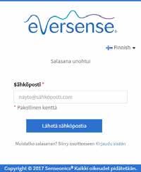 Salasanan unohtuminen Jos olet unohtanut kirjautumissalasanasi, voit helposti luoda uuden salasanan. 1. Klikkaa Salasana unohtui Kirjaudu sisään sivulla 2.