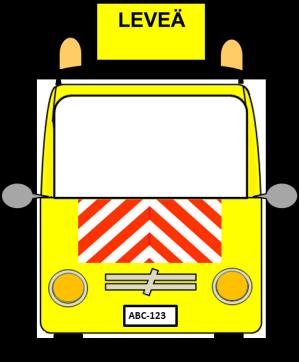 1,70 m l 25 (26) Liite 3 Mallikuvat: EKL-auton väri ja merkinnät EKL-auton ulkopinnan päävärin tulee olla opastekeltainen (RAL-värikoodi 1003),