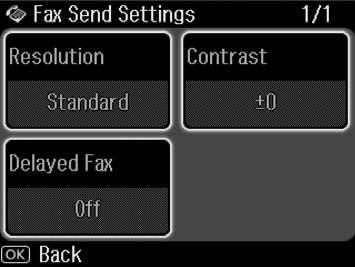 Faksitilan valikkoluettelo Fax menu (Faxvalikko) faksitilassa ja Fax Settings (Faxas.) asetustilassa. Faksitila Valikko Asetus Kuvaus Suomi Läh. fax Lyh.val. Valitse faksinumero lyhytvalintaluettelosta.