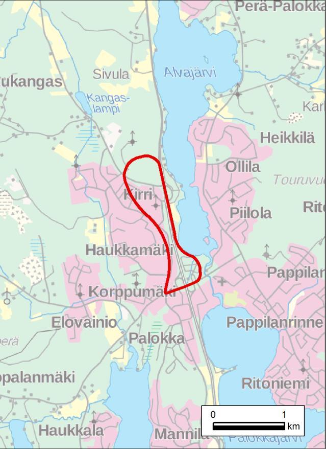 Muuramen, Saarijärven, Viitasaaren ja Äänekosken kuntakeskustaajamien yhtenäisellä asemakaava-alueella on 5 000 k-m² Jyväskylän yhtenäisellä keskustaajama-alueella erikoistavarakaupan seudullisesti