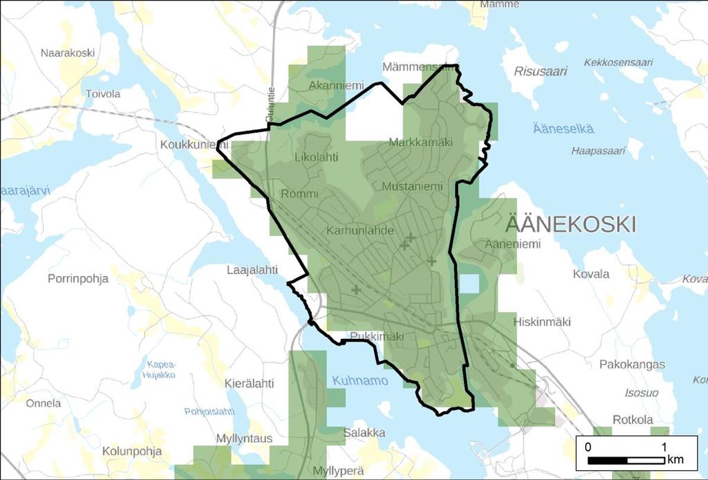 8 Äänekoski Uusiutuva energia Asuin-, kauppa-, teollisuus-, työpaikka- tai vapaa-ajan alueita suunniteltaessa on mahdollisuuksien mukaan selvitettävä geoenergian ja puun hyödyntämismahdollisuudet.