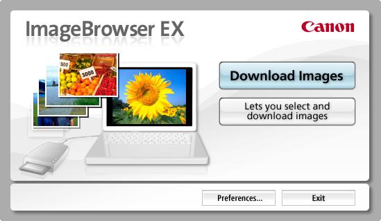Johdanto Perustoiminnot Kehittyneet toiminnot Liite Kuvien tuominen muistikortilta ImageBrowser EX -ohjelmistoa käytetään tuotaessa kuvia muistikorteilta.