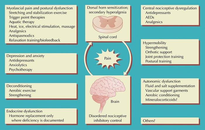 Fibromyalgia (~2% väestöstä, 80-90% naisia) [vs.