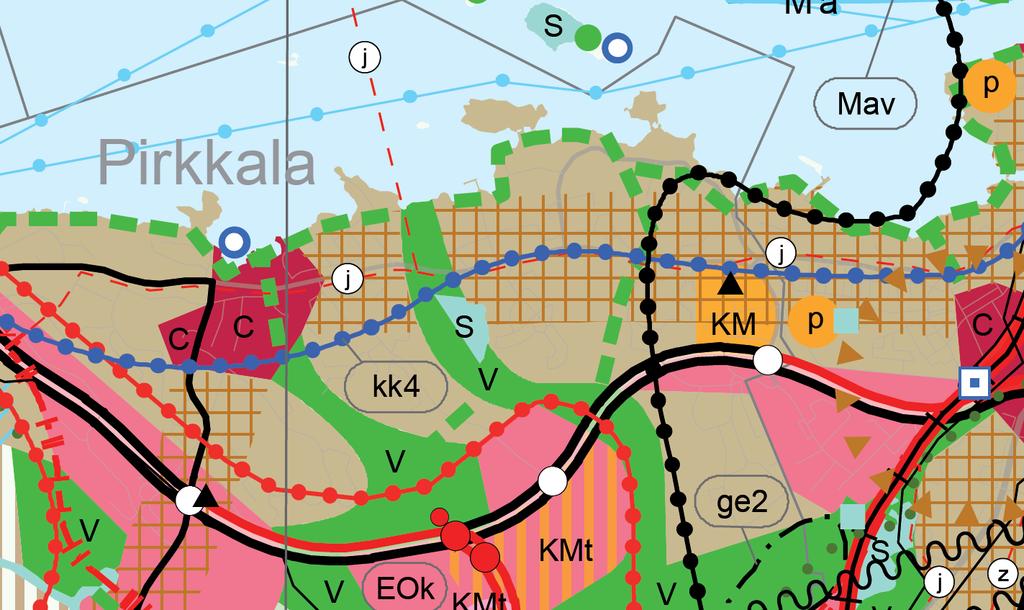 Alueella on voimassa Pirkanmaan maakuntakaava 2040. Maakuntahallitus määräsi kokouksessaan 29.5.