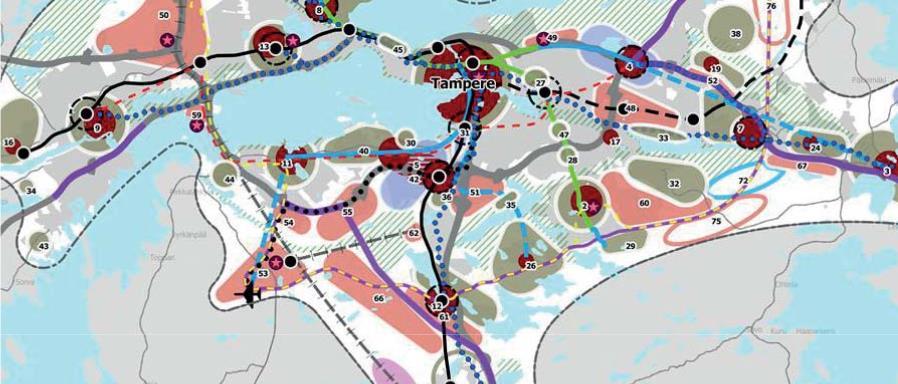 Tampereen kaupunkiseudun rakennussuunnitelma 2030 Ote rakennesuunnitelmasta.