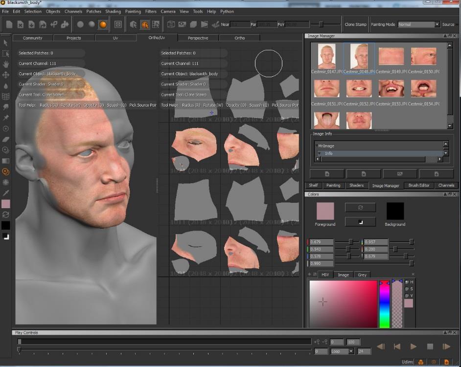 43 Tekstuurien tarkkuus on eräs Marin erikoisuus. Mari-projekti vaatii vähintään yhden 3D-mallin, mutta se voi käsitellä myös useampia malleja samanaikaisesti.
