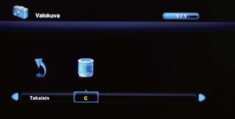 Valitse USB-lähde / -näppäimellä ja siirry OK-näppäimellä seuraavaan Multimedia-valikkoon.