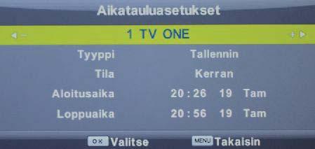 EPG menu EPG menu Siirry ohjelmaoppaan valikkoon painamalla kaukosäätimen EPG-painiketta.