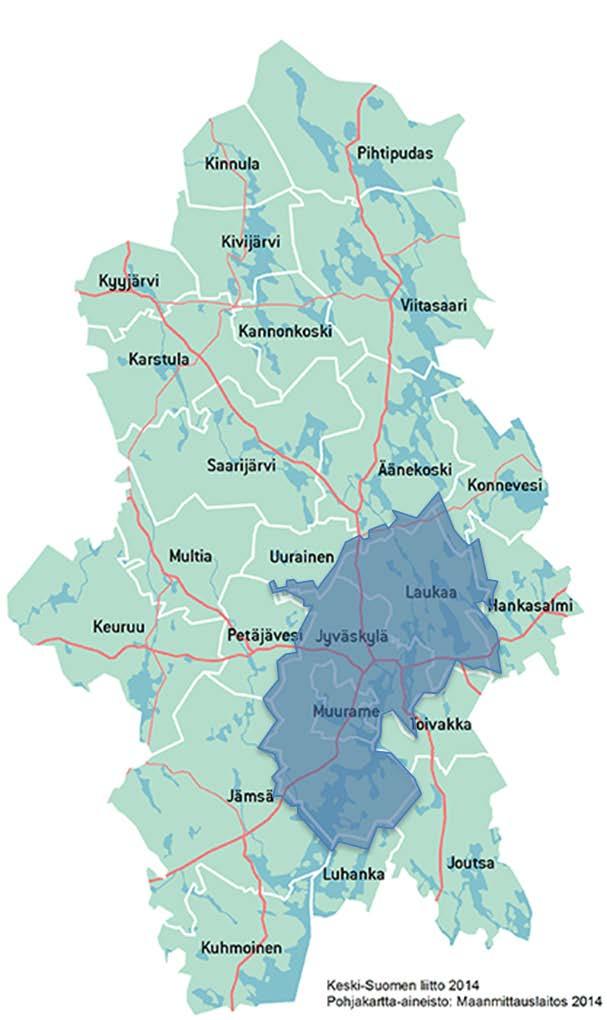 Joukkoliikenteen viranomaistoiminta - Jyväskylä on seudullinen toimivaltainen viranomainen Jyväskylän, Laukaan ja Muuramen kuntien alueilla. Yhteistoiminta alkanut 1.1.2012.