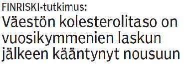 energiansaannista *keskimääräinen saanti ja 95%:n luottamusväli Lähde: Männistö