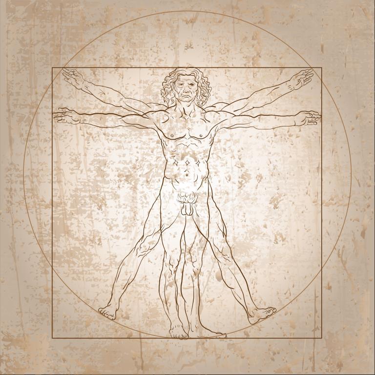 Työntekijäkokemuksesta Leonardo da Vinci, Vitruvian Man Matti Vuori