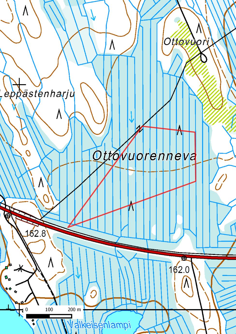 Keuruu, Haapamäki, Ottovuorenneva 6906569: 361625 9.6.2014 klo 11:15-11:45 Inventointimatka 900 m Kartoittajat: Ari Aalto Sää: +22 C, pilv.