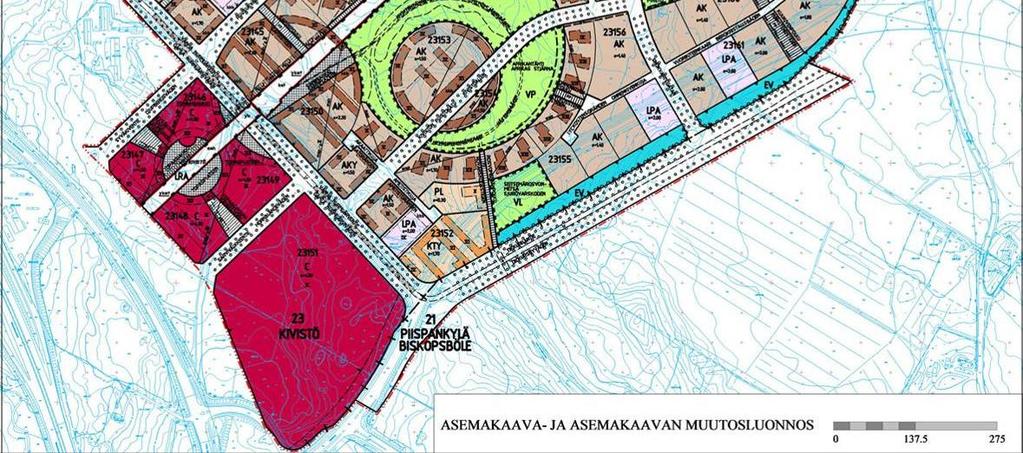 Asemakaavasuunnittelun jatkotöissä on kuitenkin esim. kerroslukuja korotettu, jolloin arvioitu asukasmäärä keskustassa on noin 15 000.