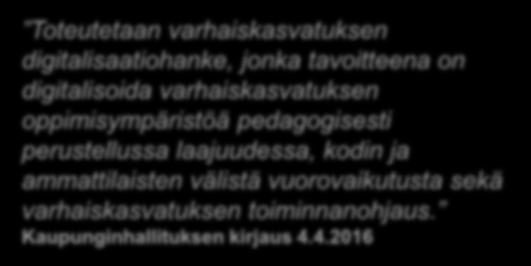 varhaiskasvatuksen