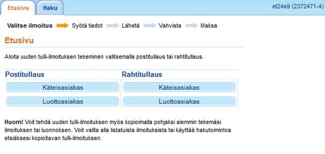 asiakkaalta AHA Logisticsin tekemällä laskulla. Tällöinkin kun AHA Logistics maksaa tullit ja alvit luovutuspäätös saadaan heti maksun suoritettua.