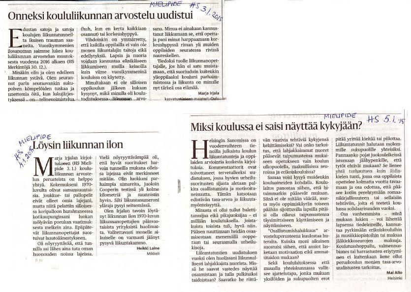 Oppilaan arvioinnista liikunnassa Minulla oli 2 ensimmäistä kierrosta kalsarit huonosti, eikä opettaja huomioinut tätä numerossani Voihan ylipainoisen vapauttaa liikunnasta?