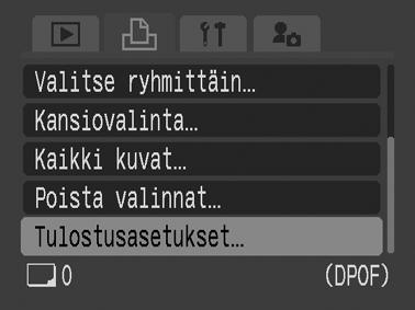 Tulostustyylin valitseminen Kun olet määrittänyt tulostustavan, valitse tulostettavat kuvat. Valittavissa ovat alla mainitut tulostusasetukset.