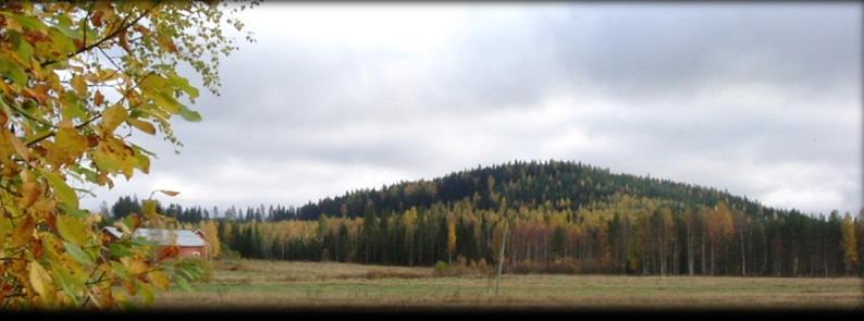 Päijänteenmäki Hirvon valtias Pohjoisjärvellä, Hirvon peltoaukeiden takana, kohoaa maisemaa halliten Päijänteenmäen jylhä silhuetti.