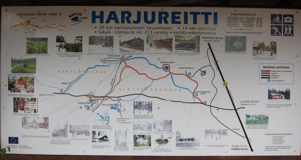 17 Kuva 3. Yksi lukuisista Harjureitin opastauluista ulkoilureitistön varrella. Matkalla Porsaanharjun näköalapaikalle voi taas tutustua harjun geologiasta ja luonnosta kertoviin tauluihin.