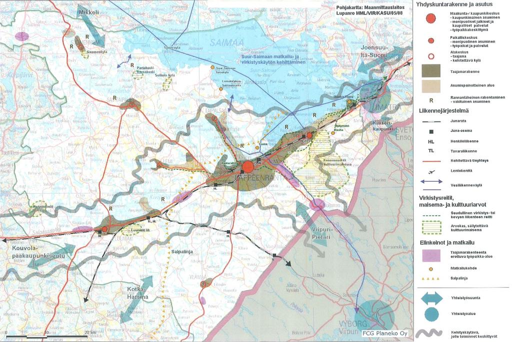 18(36) Lappeenrannan keskustaajaman osayleiskaava 2030, Eteläinen osa-alue vaihe 1 5.
