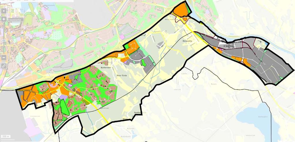 22(36) Lappeenrannan keskustaajaman osayleiskaava 2030, Eteläinen osa-alue vaihe 1 5.