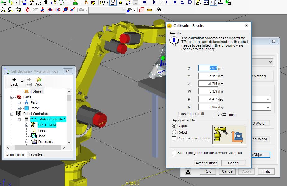 36 PC:lle ja se tallennettiin samaan ROBOGUIDE-projektin tiedostokansioon kuin aikaisemmin.