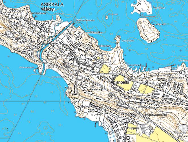 Kuva 2.11 Muinaisjäännösten sijainti kartalla 2.2.11 Tekninen huolto 2.2.11.1 Vesihuolto Suunnittelualueella sijaitsevat Aurinkovuoren ja Anianpellon vedenottamot. Hympylänmäellä on ylävesisäiliö.