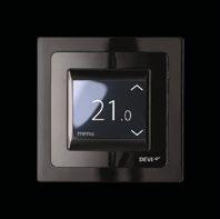 DEVIreg Touch lämmönsäädin, musta Älykäs, helppokäyttöinen, kosketusnäytöllinen ja  DEVIreg