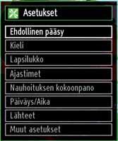 pienikokoisessa tekstissä. Vaihe: TV:seen sisään tulevasta resoluutiosta ja skannaustaajuudesta riippuen, voit nähdä epäselvän tai kohinaa sisältävän kuvan.