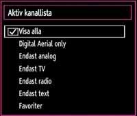 Skärminformation Du kan trycka på INFO -knappen för att visa skärminformation. Detaljer om stationen och det aktuella programmet kommer att visas på informationsremsan.
