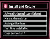 accordingly. When fi nished, press OK button to start automatic search. Afterwards, the following OSD will be displayed on the screen and the television will search for the selected broadcasts.