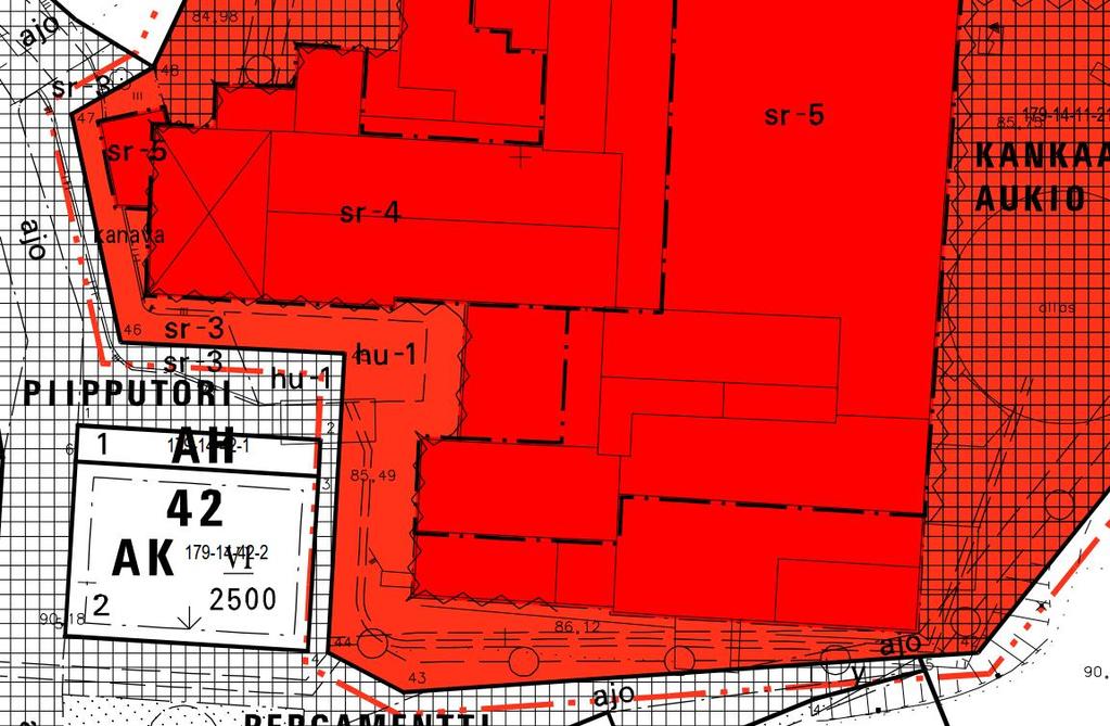 Kankaan vanha paperitehdas, eteläpään lisätutkimukset 2 osa) on rakennettu vuonna 1949 ja aivan eteläisin pääty vuonna 1969 (suojelumerkinnän ulkopuolella). Kuva 1.