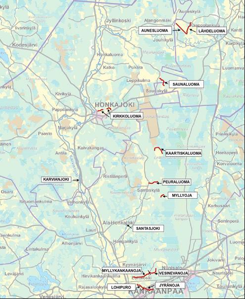 PAHOLUOMA Karvianjoen sivuluomien