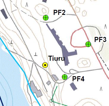 39 (62) Hp3 Hp2 Hp1 Kuva 8 Ehdotetut havaintoputkien paikat (muokattu Lappeenrannan Energia Oy:n kartasta) Vedenpinnan korkeuksia kannattaa seurata myös esimerkiksi kahden viikon ajan ennen