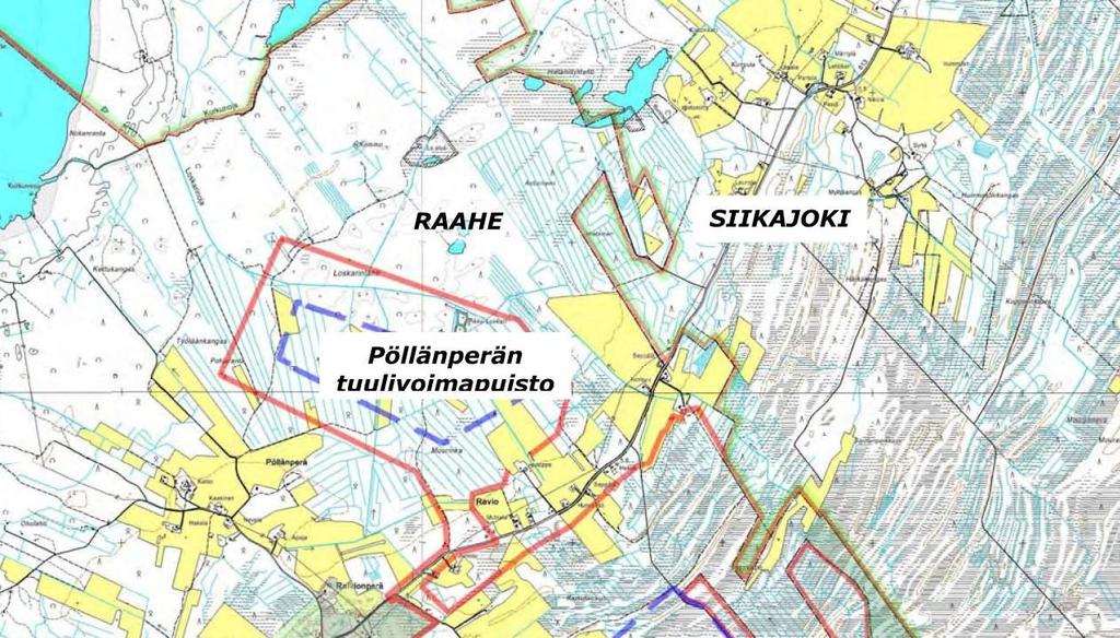 PÖLLÄNPERÄN TUULIVOIMAPUISTO Kaavan laadinnassa aikataulu on sidoksissa YVA -menettelyn etenemiseen