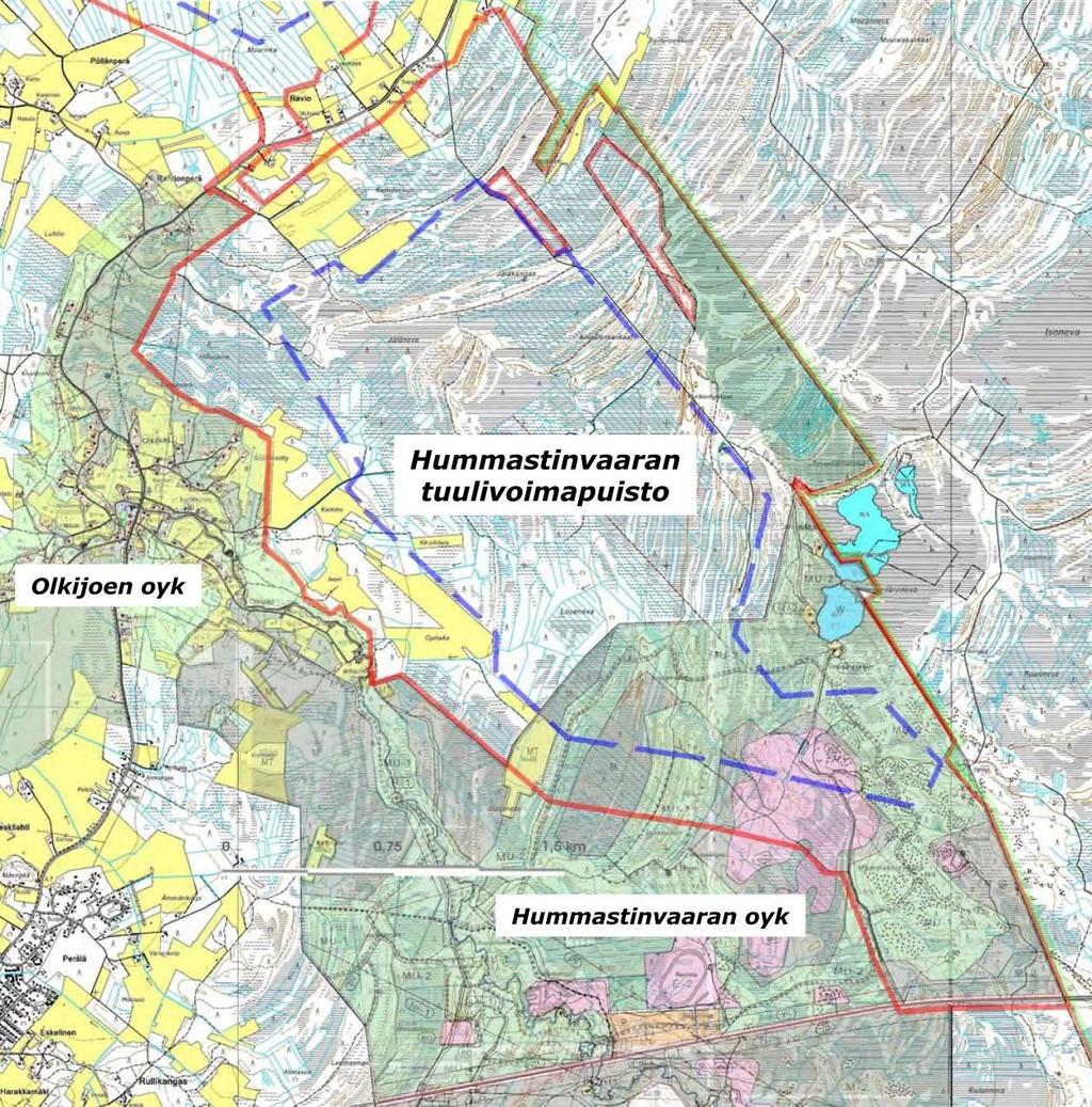 HUMMASTINVAARAN TUULIVOIMAPUISTO Kaavan laadinnassa aikataulu on sidoksissa YVA -menettelyn etenemiseen