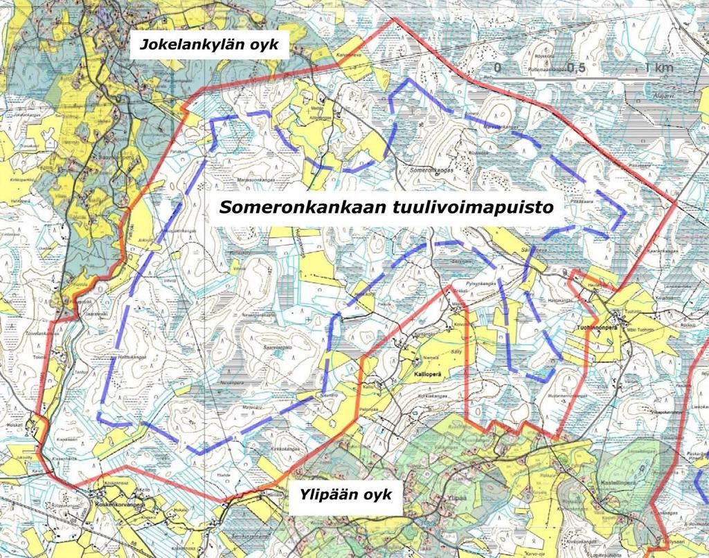 SOMERONKANKAAN TUULIVOIMAPUISTO Kaavan laadinnassa aikataulu on sidoksissa YVA -menettelyn etenemiseen