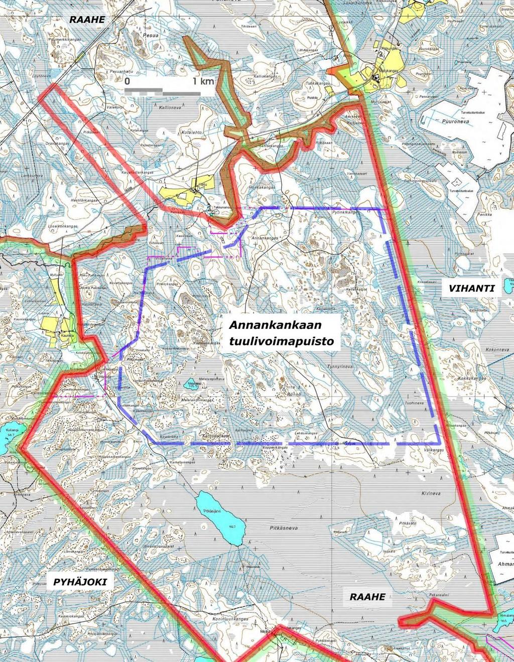 ANNANKANKAAN TUULIVOIMAPUISTO Kaavan laadinnassa aikataulu on sidoksissa YVA -menettelyn etenemiseen