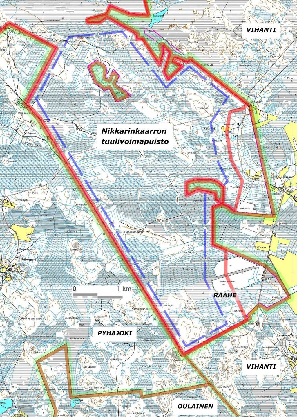 NIKKARINKAARRON TUULIVOIMAPUISTO Kaavan laadinnassa aikataulu on sidoksissa YVA -menettelyn etenemiseen