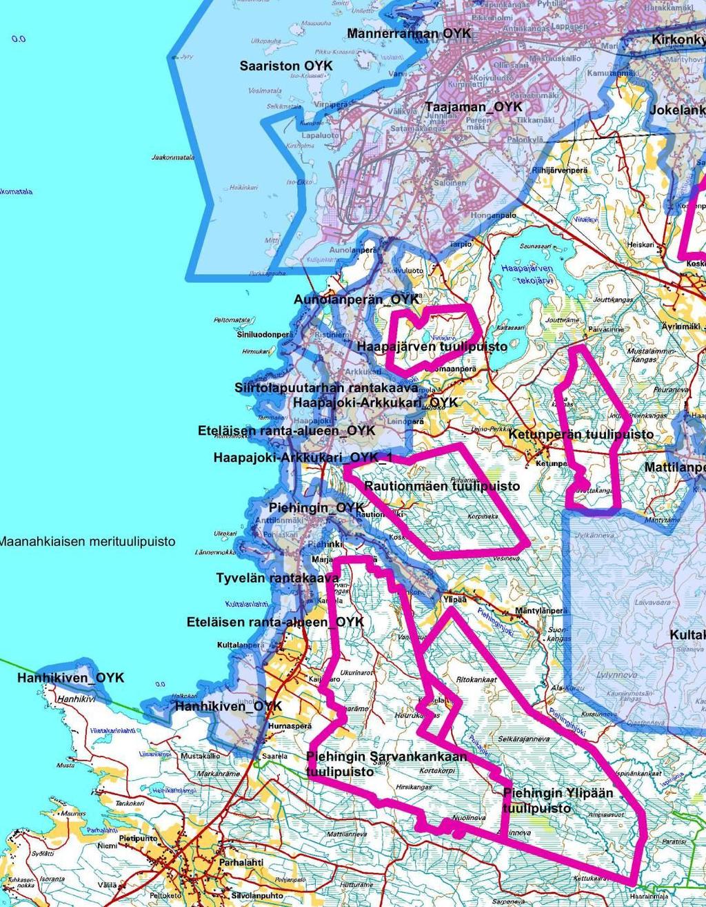 PIEHINKI JA RAAHEN ETELÄINEN RANTA-ALUE Perus- ja ympäristöselvitykset valmistuneet 2011 MST 6.