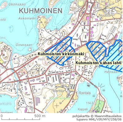 4.5 Suunnittelualuetta koskevat selvitykset ja suunnitelmat 4.5.1 Maankäytön periaateohjelma "Katse Kuhmoisiin" Katse Kuhmoisiin maankäytön periaateohjelma valmistui vuonna 2013.