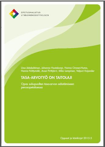 pdf Tasa-arvoinen varhaiskasvatus hankkeen sivusto http://www.tasa-arvoinenvarhaiskasvatus.fi/ Mm.