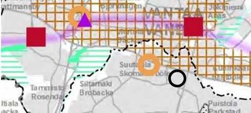 Ote Uudenmaan. vaihemaakuntakaavasta Yleiskaava Helsingin yleiskaava 00:ssa (kaupunginvaltuusto 6..00, tullut kaava-alueella voimaan..00) alue on pientalovaltaista aluetta.