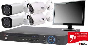 Turvaa ja valvontaa huvilalle: valmiiksi esiohjelmoidut kameravalvonta-, paloturva- ja murtosuojajärjestelmät!
