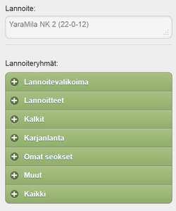 valmis kasvinsuojelusuunnitelma, jää MobiWisussa