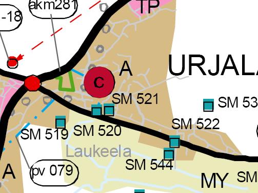 Maakuntakaava Pirkanmaan 1. maakuntakaavassa alue on osoitettu taajamatoimintojen alueeksi (A). Merkinnällä osoitetaan asumisen ja muiden taajamatoimintojen alueita.