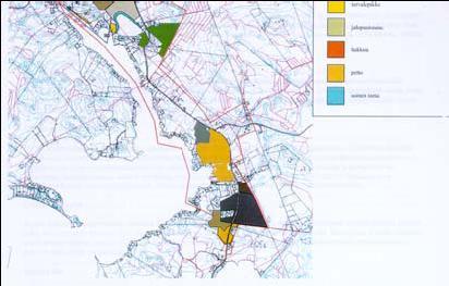 Ranta-alueet on jo nykyisellään rakennettu täyteen loma-asuntoja.